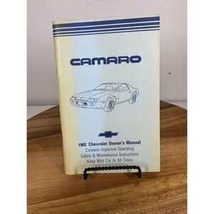 1982‎ CHEVROLET CAMARO ORIGINAL    OWNERS  MANUAL